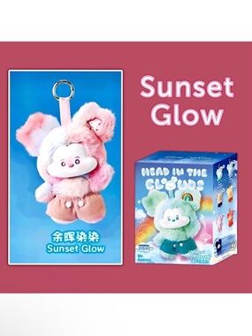 Miniso Disney Mickey Head in the Clouds Vinyl Plush Pendant - Sunset Glow